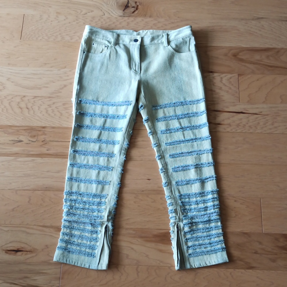 3.1 Phillip Lim Distressed Straight Leg Jeans